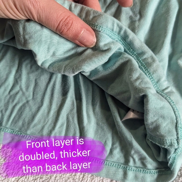 Talbots size XL, EUC mint colour 3/4 length sleeve relaxed fit pullover shirt - Picture 8 of 11